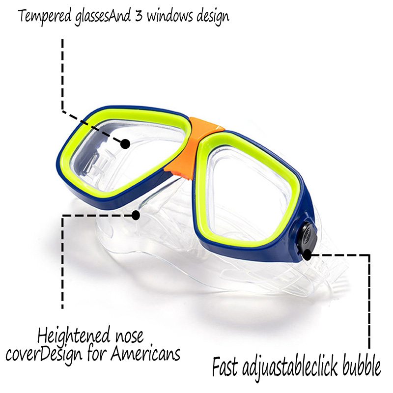 Adults Kids  Diving Goggle Mas - Snorkel Set ulasan dan harga