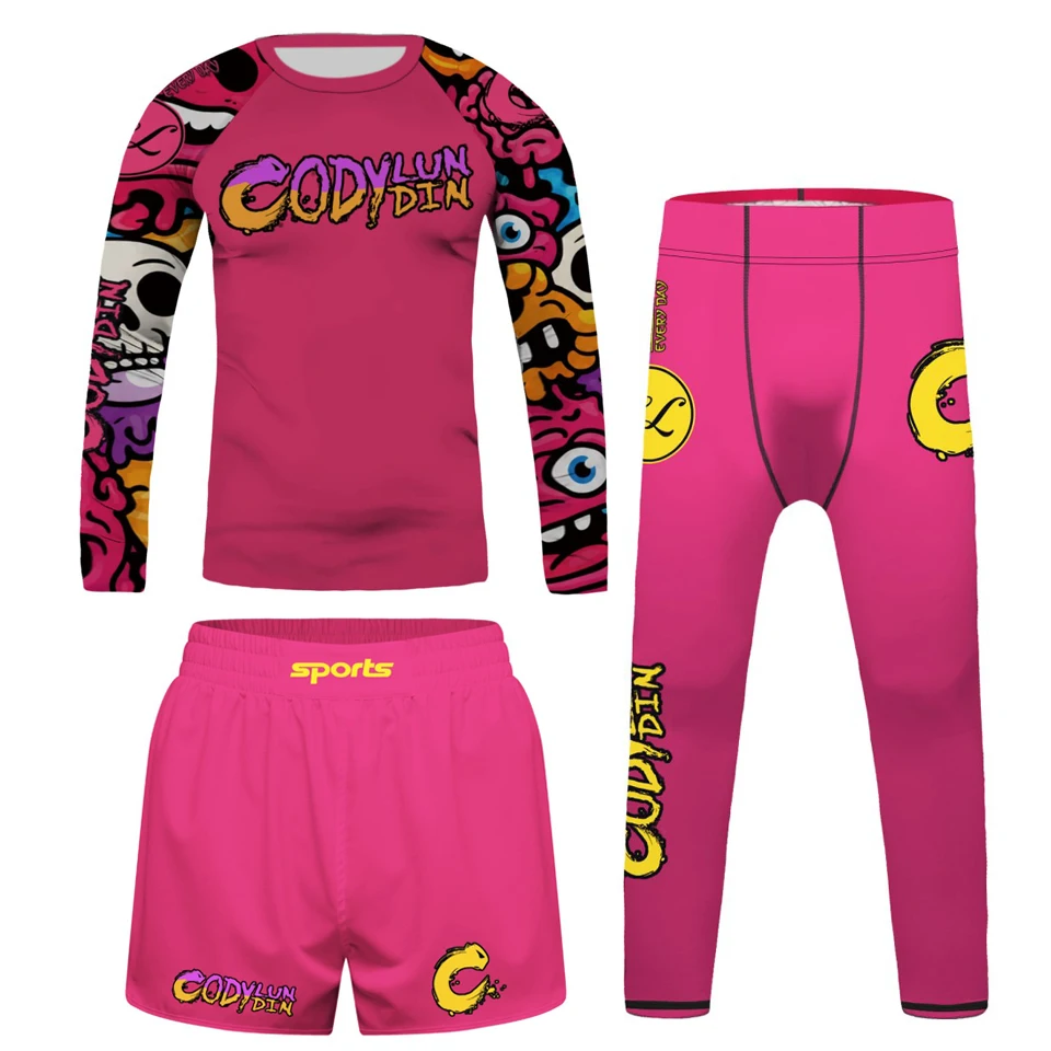 Kid's MMA Muay Thai Jiu Jitsu  - Rash Guard ulasan dan harga