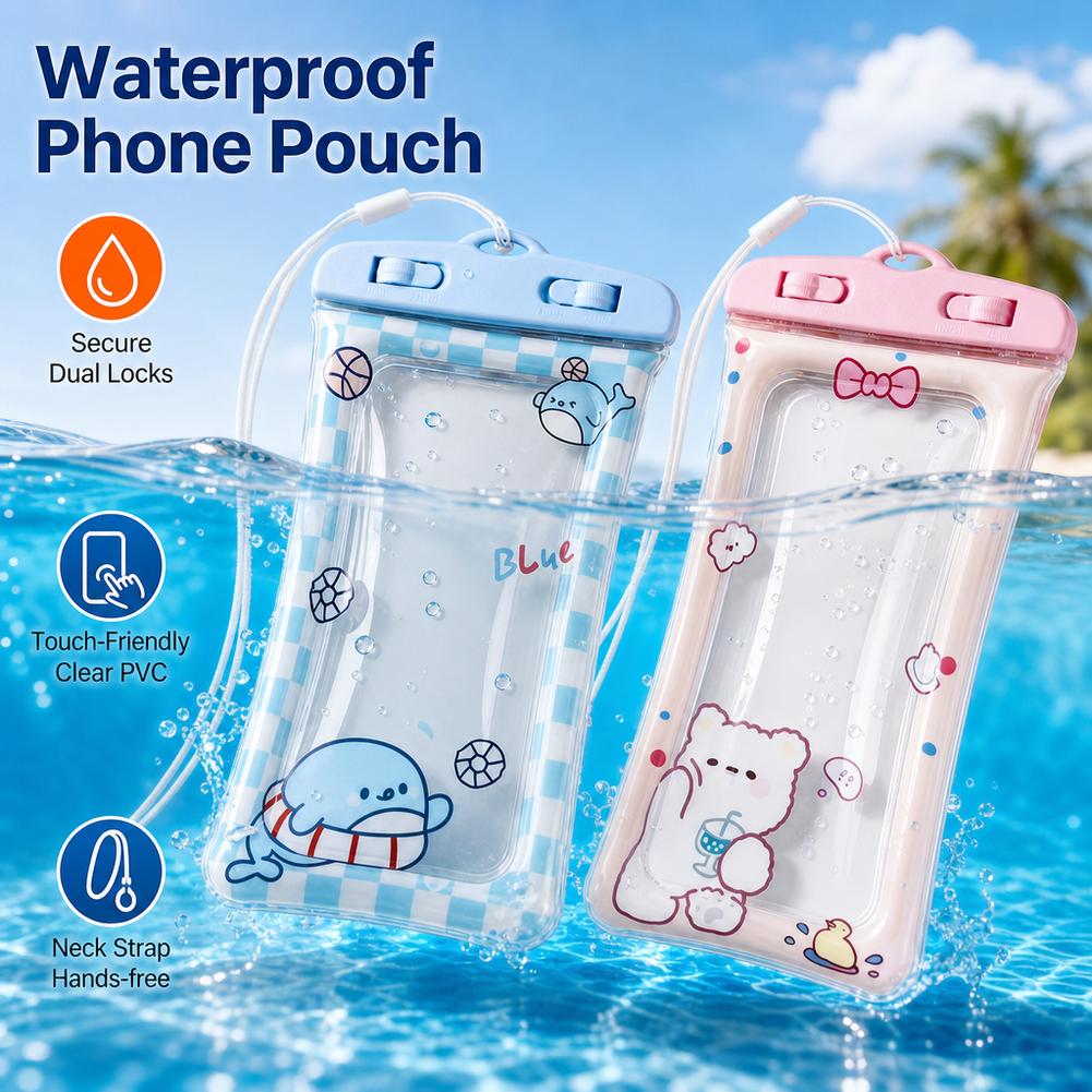 Cute Bear Waterproof Phone Cas - Dry Bag Waterproof ulasan dan harga