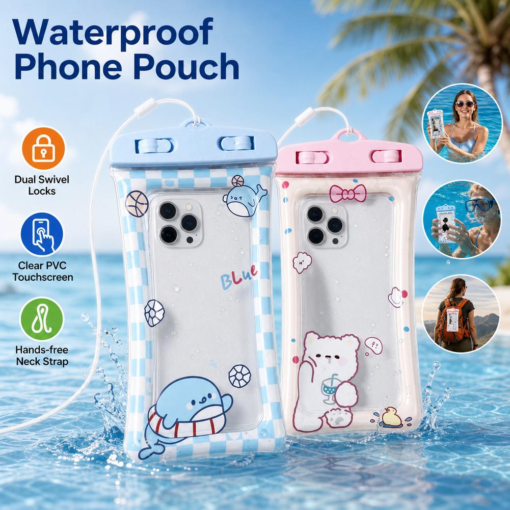 Cute Bear Waterproof Phone Cas - Dry Bag Waterproof ulasan dan harga