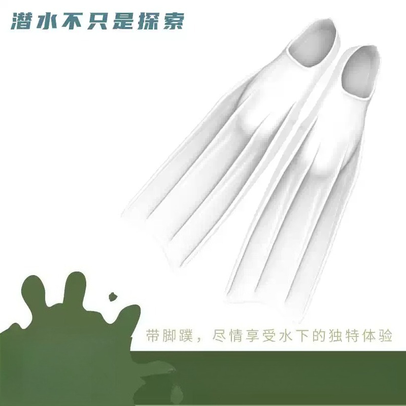 All-silicone Long Fin Diving S - Swim Fins ulasan dan harga