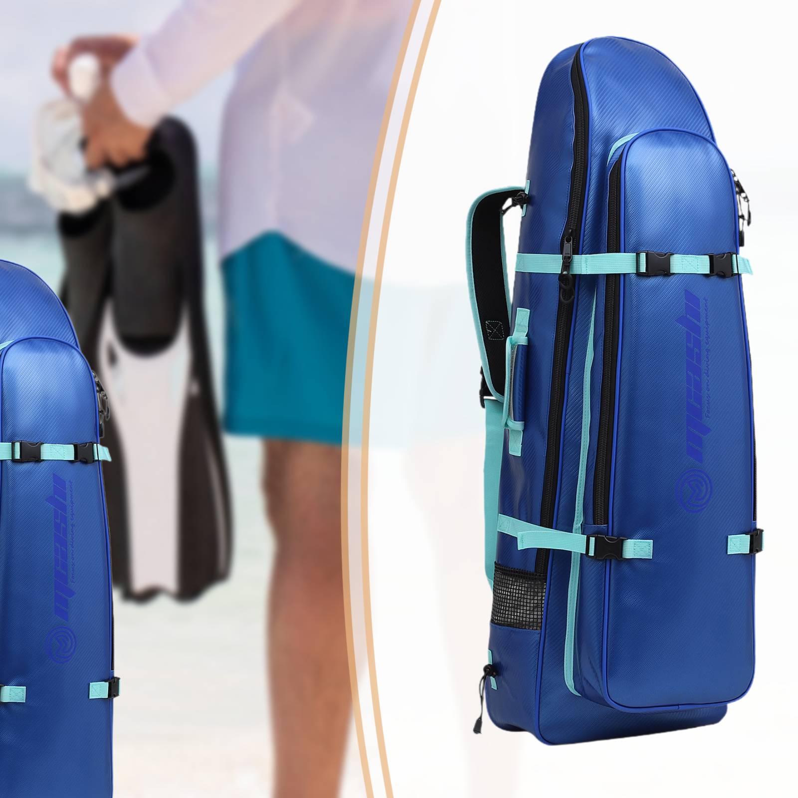 Long Fins Bag Portable Scuba D - Flippers Swimming ulasan dan harga